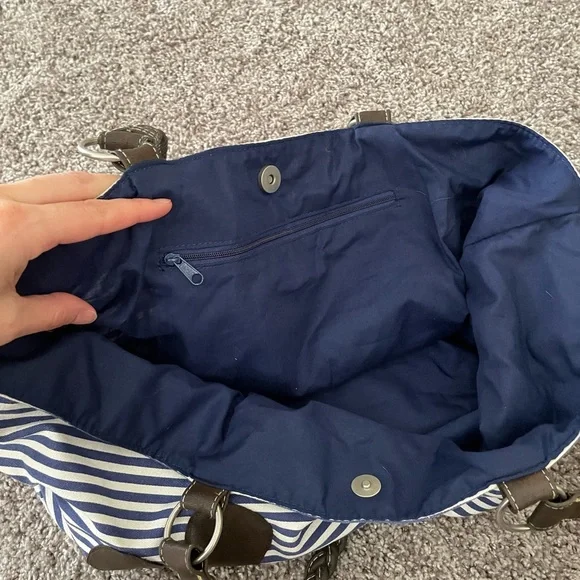 Disney Parks Mickey Blue/ White striped Tote Bag - Picture 4 of 6